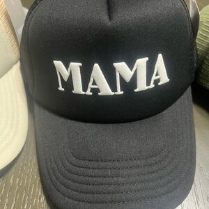Black 'MAMA' Trucker Hat